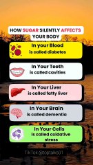 Shocking Ways Sugar Secretly Harms Your Body 🚨 | Must-Watch #SugarEffects #HealthTips #WellnessJourney
