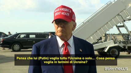 Trump: potrei incontrare Putin "molto presto"