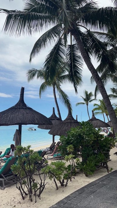 Pour les vacances, Giulia Sarkozy se trouve sous les cocotiers, sur l'île Maurice semble-t-il