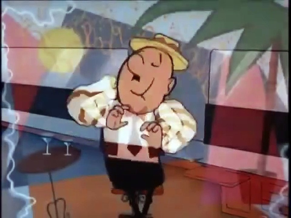 1958 Noveltoon -  Grateful Gus -  tv print