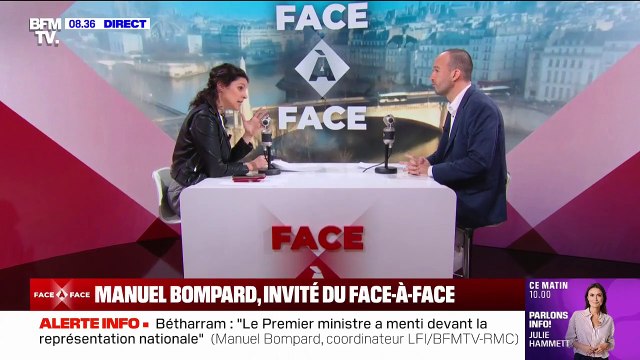 Affaire Bétharram, motion de censure du PS: l'interview Face à Face de Manuel Bompard en intégralité