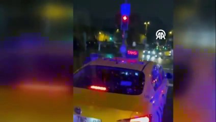 Ne anonsu ne de acı sireni umursadı! Hasta taşıyan ambulansa taksici yol vermedi