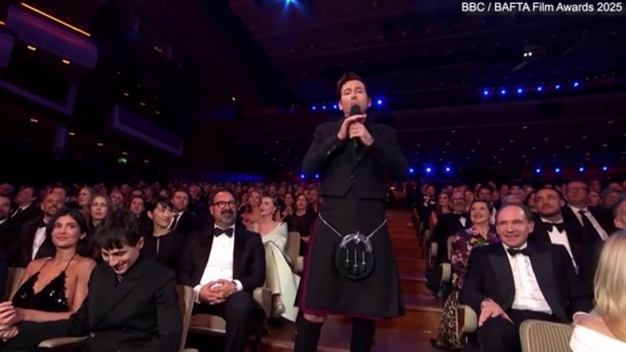 Kylie Jenner and Timothée Chalamet chat with BAFTA host David Tennant