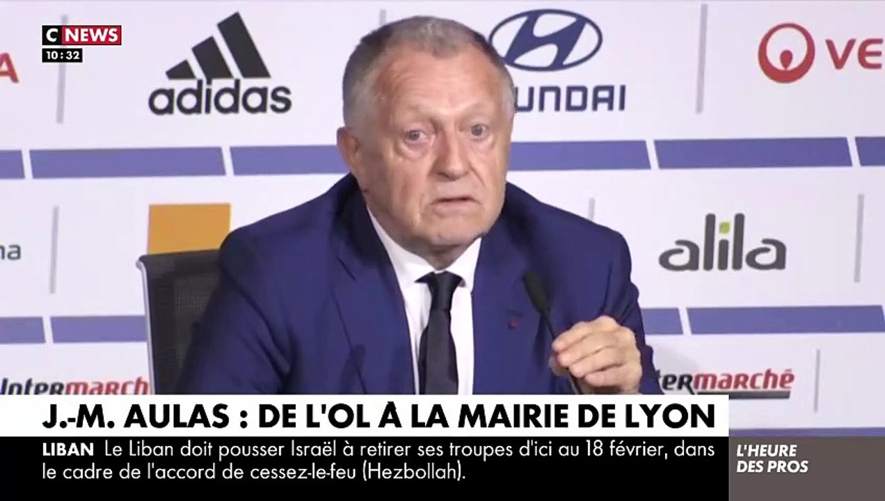 L'ancien président emblématique de l'Olympique lyonnais, Jean-Michel Aulas, "réfléchit" à une éventuelle candidature à Lyon aux municipales de mars 2026