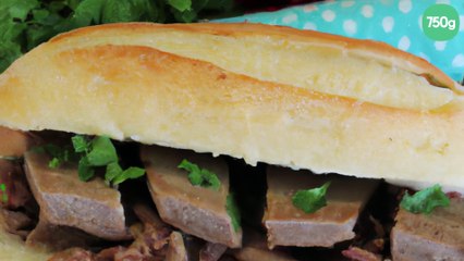 Panini de viande hachée maison