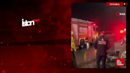 İstanbul'da kaza yapan araç hurdaya döndü, sürücüsü hayatını kaybetti