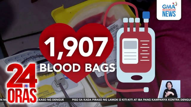 1,907 blood bags, nalikom sa Sagip-Dugtong Buhay Bloodletting ng GMAKF nitong Feb. 15 | 24 Oras