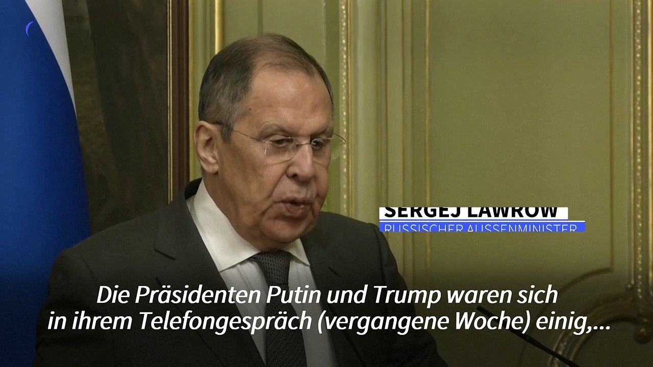 Lawrow: 'Abnormale Beziehungen' zwischen Moskau und Washington beenden