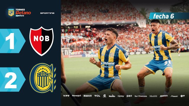 Newell's vs Rosario Central (1-2) | LPF Torneo Apertura 2025 | Fecha 6