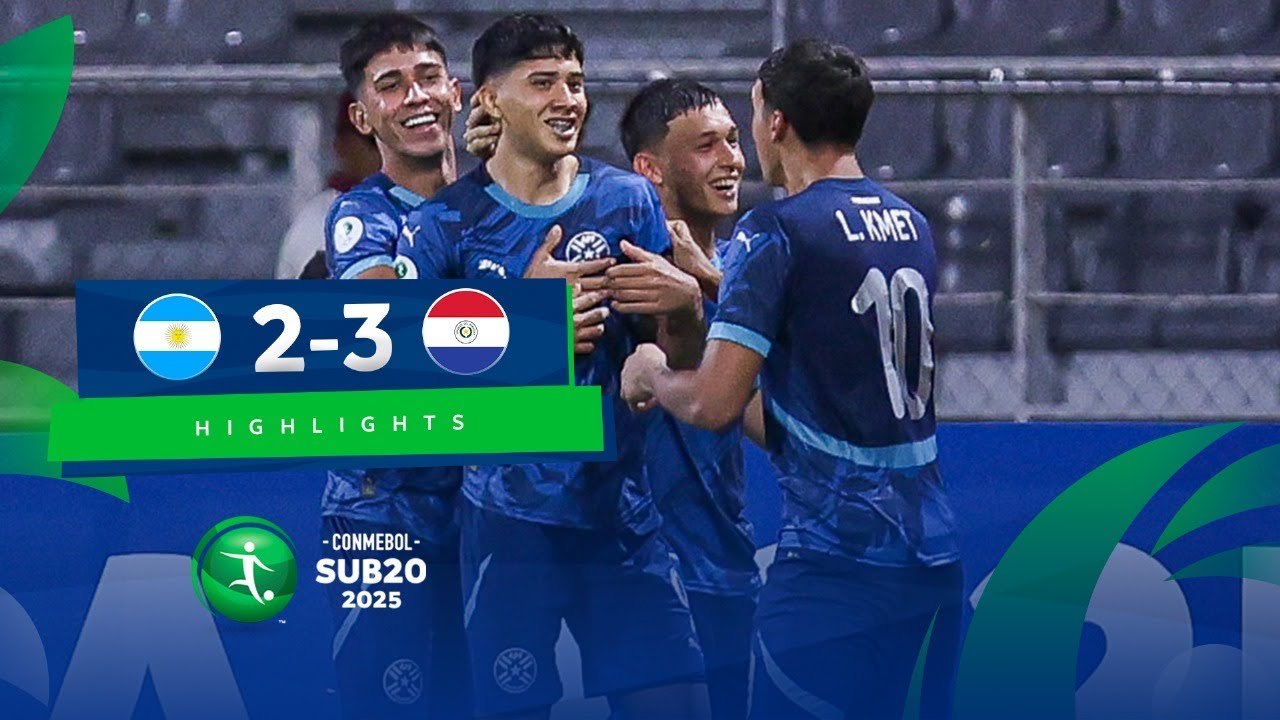 Argentina vs Paraguay (2-3) | Sudamericano Sub 20 2025 | Hexagonal, fecha 5