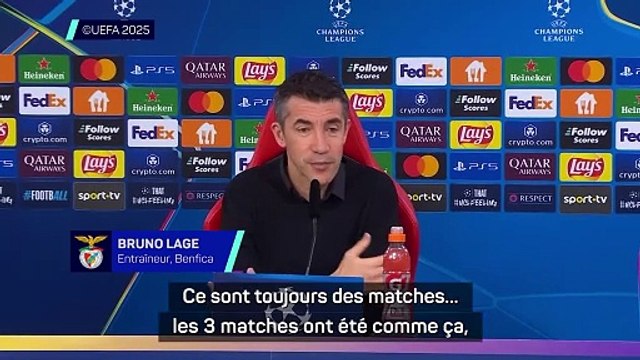 Benfica - Lage : “La meilleure équipe sur les 2 matches, nous méritons de nous qualifier