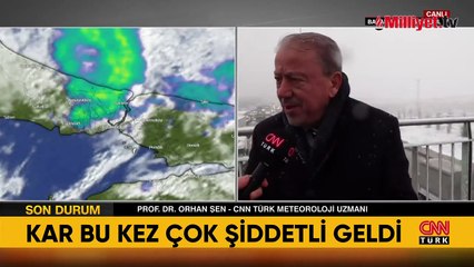 İstanbul'da beklenen kar yağışı başladı! Orhan Şen uyardı