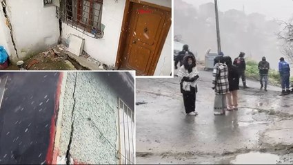 Eyüpsultan’da çatlaklar oluşan 4 bina tahliye edildi