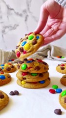Soft & Chewy M&M Cookies