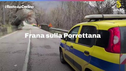 Frana sulla Porrettana: il video