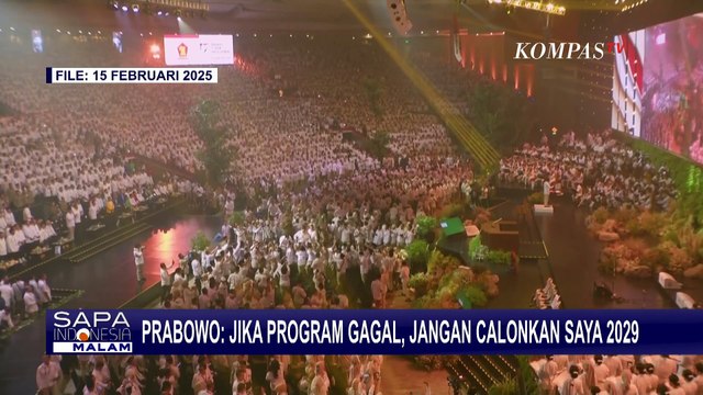 Diusung Kembali Gerindra Jadi Capres, Presiden Prabowo: Jika Program Gagal, Jangan Calonkan di 2029
