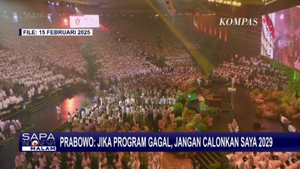Diusung Kembali Gerindra Jadi Capres, Presiden Prabowo: Jika Program Gagal, Jangan Calonkan di 2029