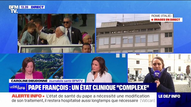 Hospitalisé pour une bronchite, le pape est dans un état clinique complexe selon le Vatican