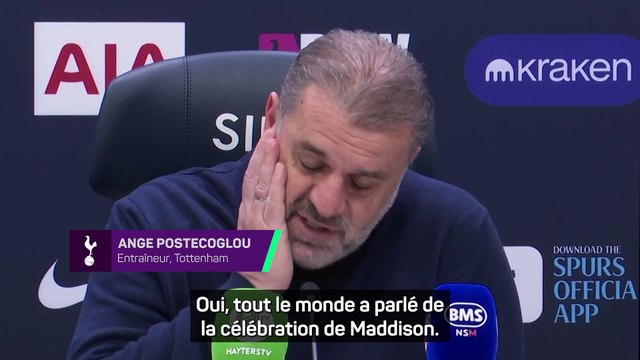 Postecoglou pas surpris par l'esprit de revanche de Maddison