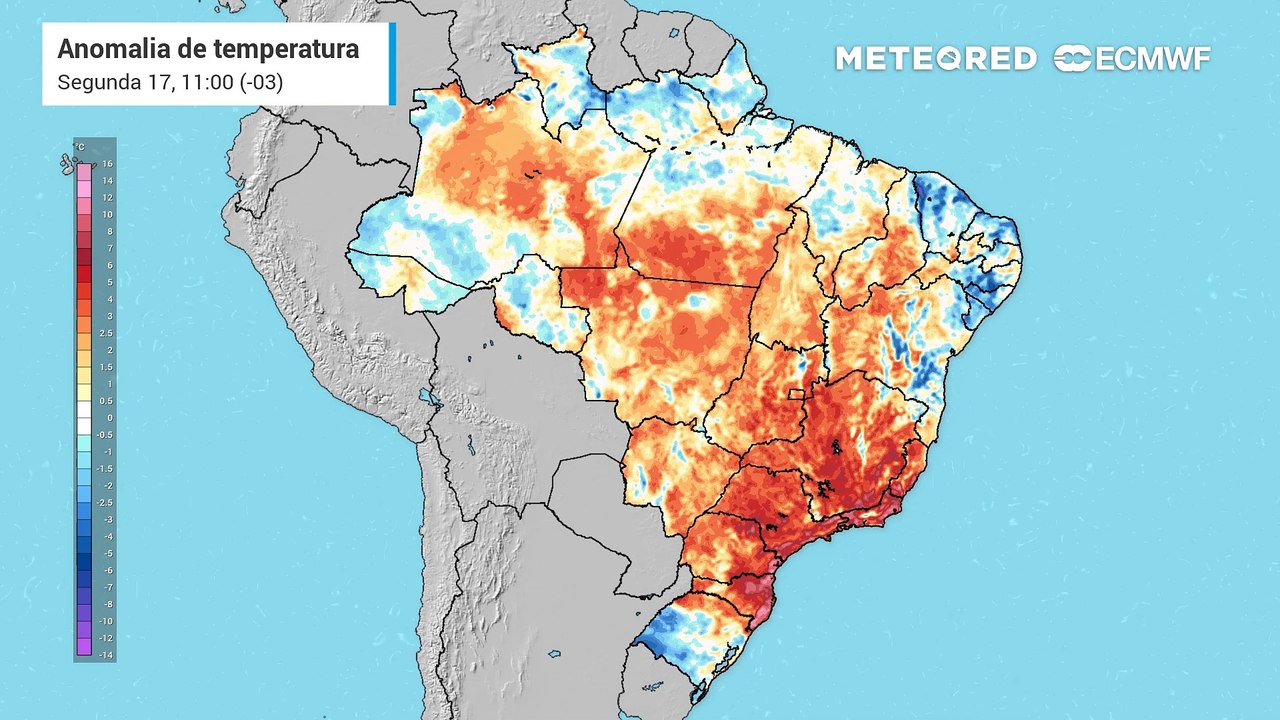 Anomalia de temperatura em baixos níveis