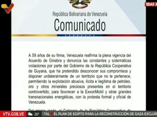 Comunicado | Venezuela llama a negociaciones con Guyana para resolver controversia fronteriza
