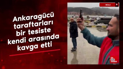 Bolu'da Ankaragücü taraftarları bir tesiste kendi arasında kavga etti