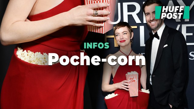 Emma Stone a trouvé la meilleure façon d’utiliser les poches de sa robe de soirée