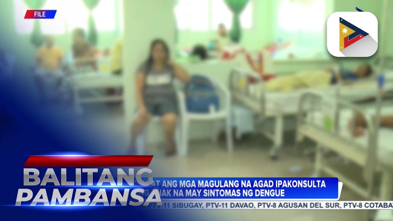 Quezon City LGU, hinikayat ang mga magulang na agad ipakonsulta ang anak na may sintomas ng dengue