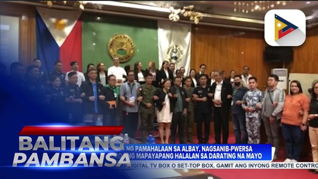Mga ahensya ng pamahalaan sa Albay, nagsanib-pwersa para masiguro ang mapayapang halalan sa darating na Mayo