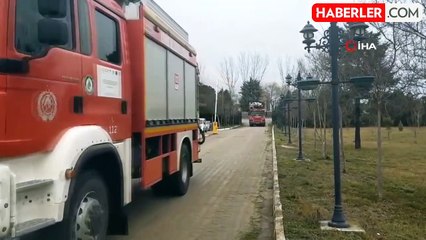 Edirne'de parasını alamayan işçi çatıdan atlamak istedi