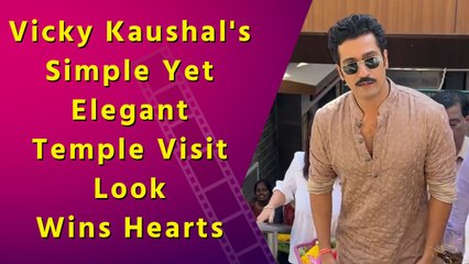 Vicky Kaushal's Babulnath Temple Visit Look: A Masterclass in Understated Elegance