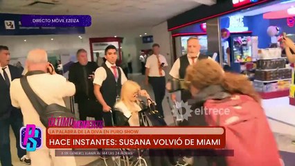 Susana Giménez volvió a la Argentina tras el accidente de su hija