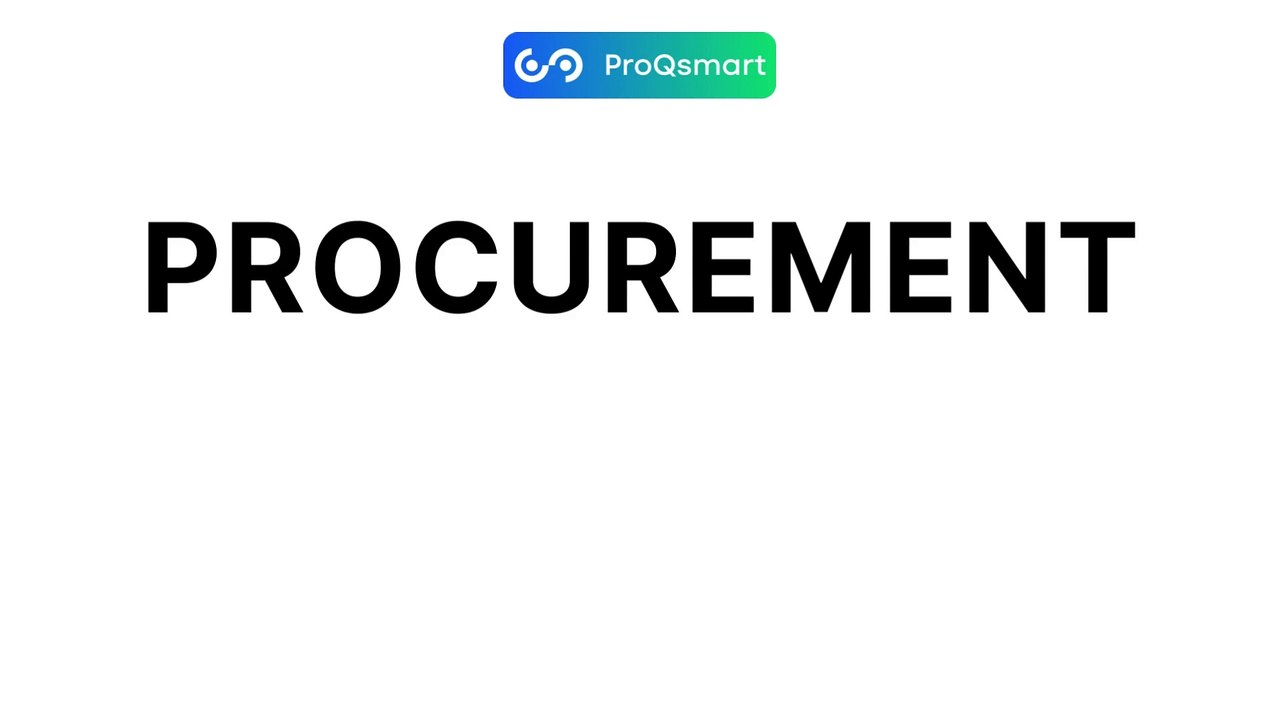 Achieve Procurement Excellence with ProQsmart!