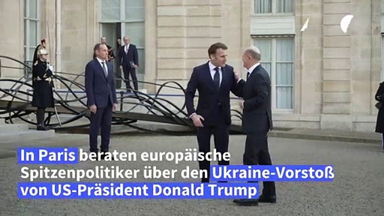 Europäer beraten in Paris über Trumps Ukraine-Vorstoß