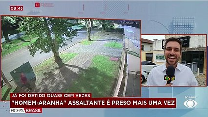'Homem-Aranha' do crime é preso em Almirante Tamandaré (PR)