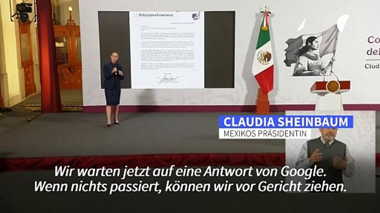 'Golf von Amerika': Mexiko will gegen Google vorgehen