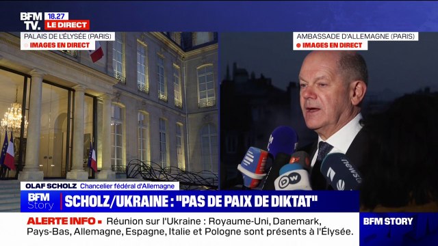 Ukraine: On n'est pas encore au moment de la paix , déclare le chancelier allemand Olaf Scholz