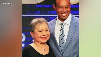 Tiger Woods speaks publicly about mother for first time since her death