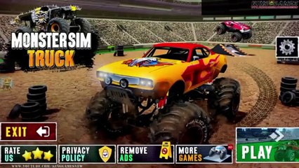 Offroad monster truck driving gameplay 3d