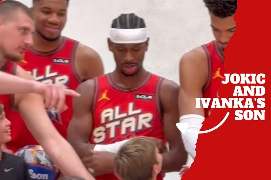 Ivanka Trump thanks the Joker! Nikola Jokic talks to Ivanka ' s son during All-Star