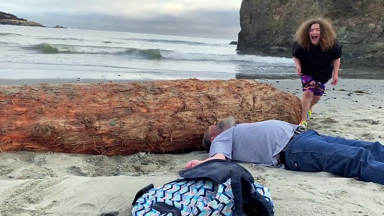 Man Tries Forward Flip Over Log And Fails