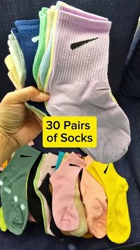 30 Pairs of Random Color Minimalist Korean Socks