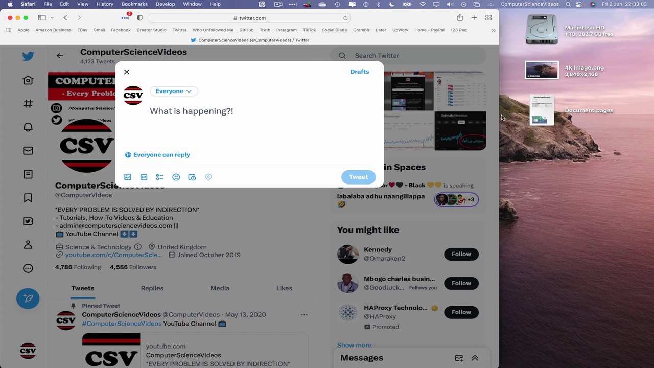 How to UPLOAD a 4K Image On TWITTER Using a Desktop Computer / MAC - Basic Tutorial | New