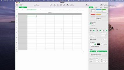How to CHOOSE a Template on the Numbers Application Using a Mac - Basic Tutorial | New
