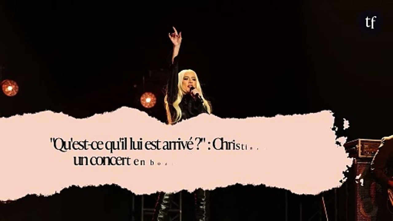 "Qu'est-ce qu'il lui est arrivé ?" : Christina Aguilera donne un concert en body échancré et se fait critiquer