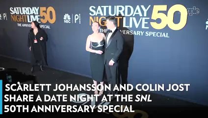 Scarlett Johansson and Colin Jost Share a Date Night at the SNL 50th Anniversary Special