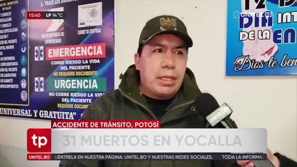 Tragedia en Potosí: Más de 30 muertos y 15 heridos por la caída de un bus a un barranco