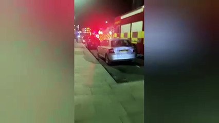 Video shows fire engines and ambulances in Bailey Street in Sheffield City Centre