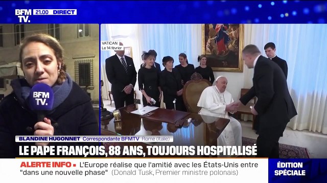 L'état du pape François jugé stable après son hospitalisation liée une infection microbienne