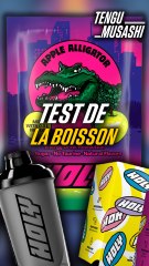 Je test le goût l'Apple Alligator de chez Holy !